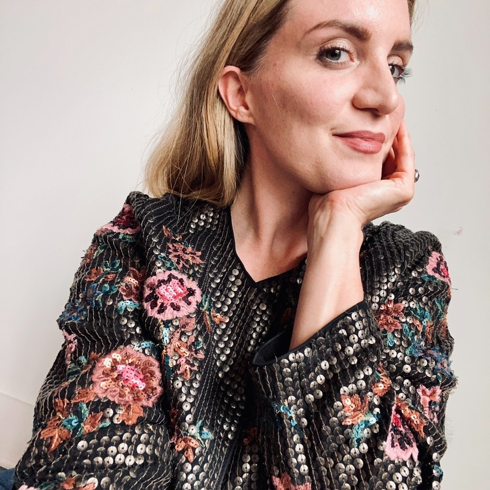 Zara sequin jacket